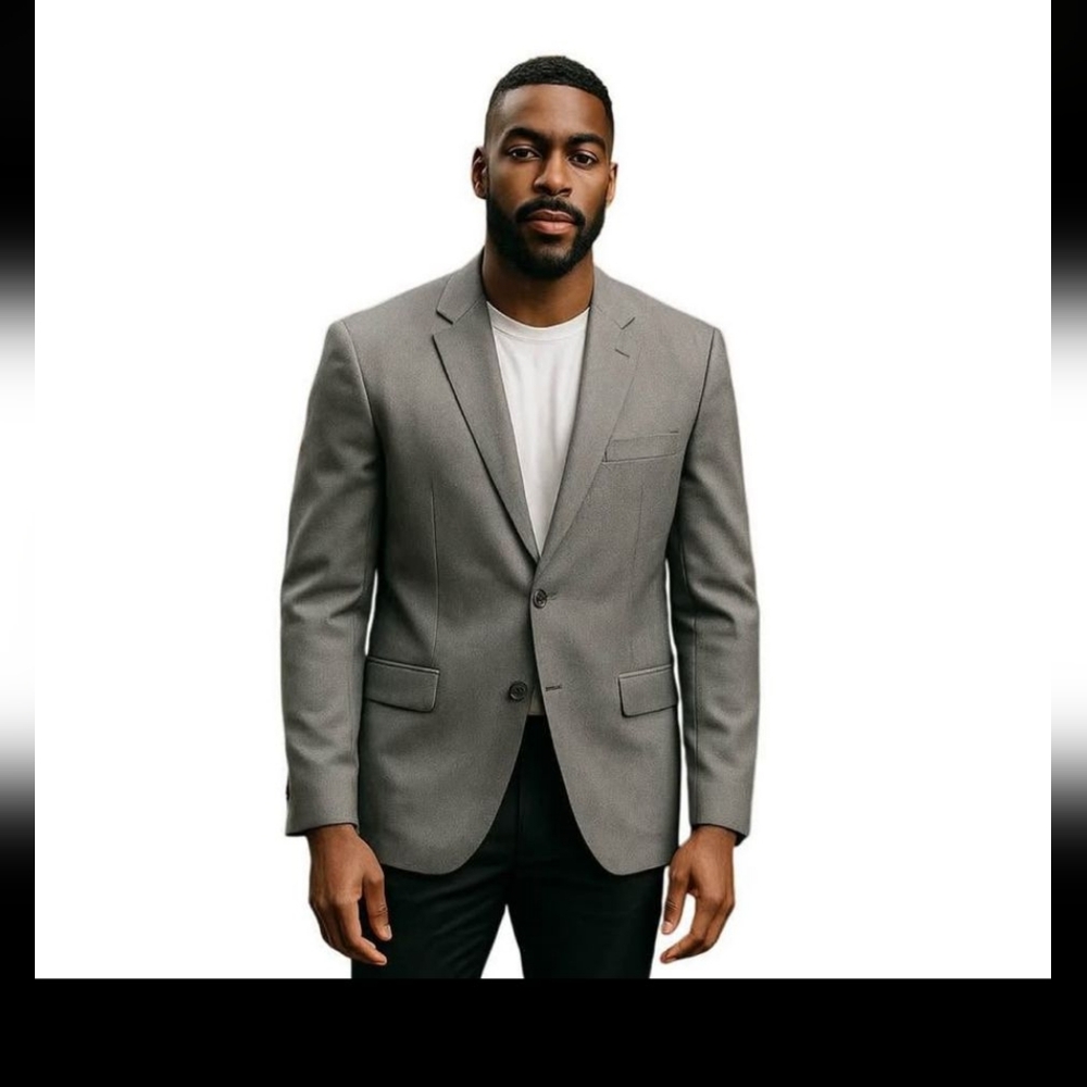 Men's Gray Blazer JOBBS Sleek Size 38/52 Excellent Quality Suit